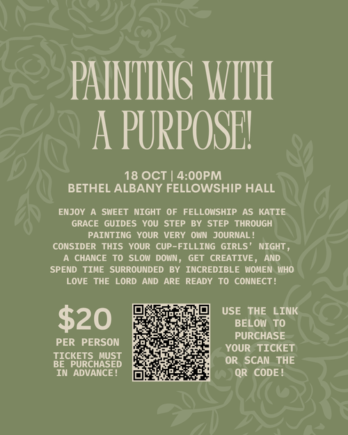 Painting with a PURPOSE!! Bethel ALBANY